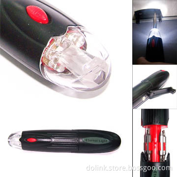 Crank Dynamo LED Flashlight with Tools